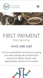 Mobile Screenshot of first-payment-int.com